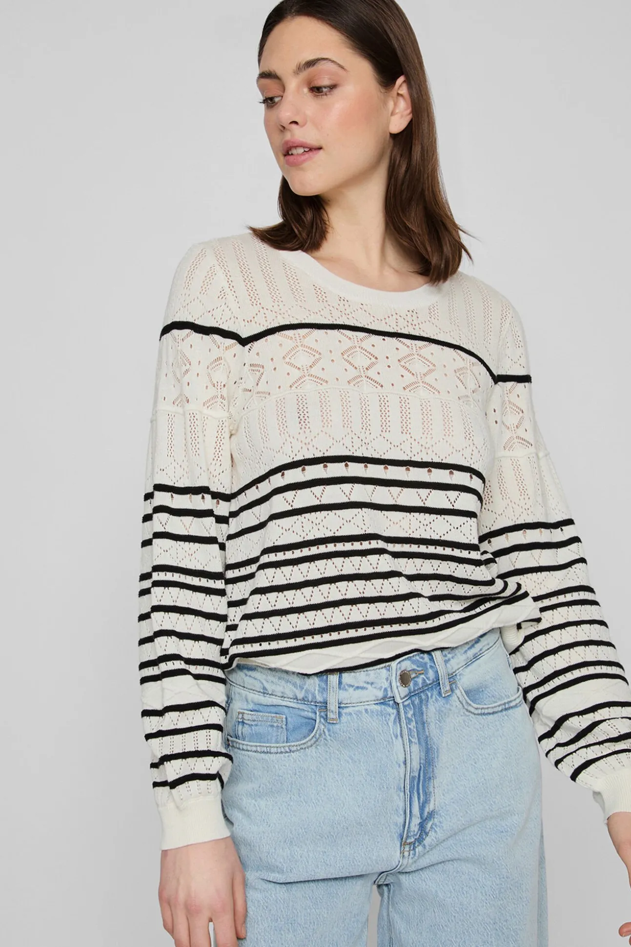 Jersey punto pointelle de algodón orgánico