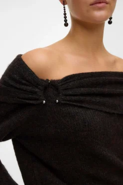 Jersey punto suave manga larga mujer