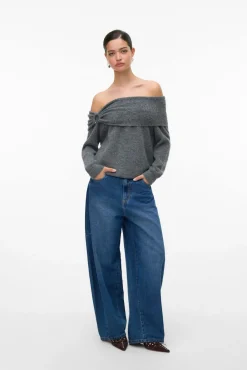 Jersey punto suave manga larga mujer