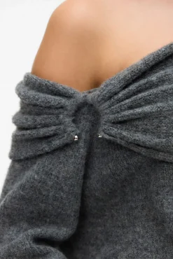 Jersey punto suave manga larga mujer