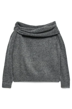 Jersey punto suave manga larga mujer