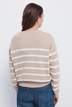 Jersey rayas algodón corazón