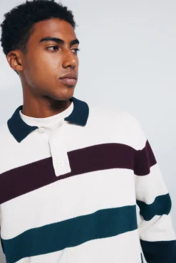 Jersey rayas cuello polo