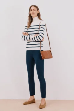 Jersey rayas cuello vuelto