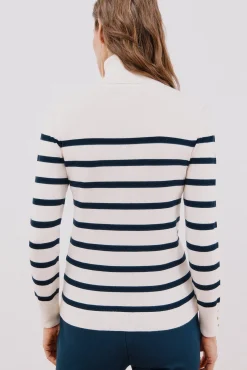 Jersey rayas cuello vuelto