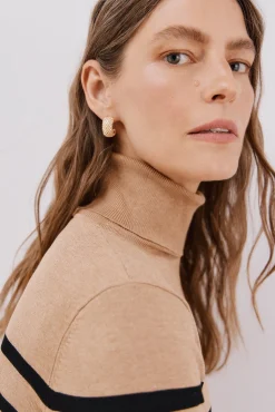 Jersey rayas cuello vuelto