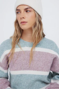 Jersey rayas lila y verde