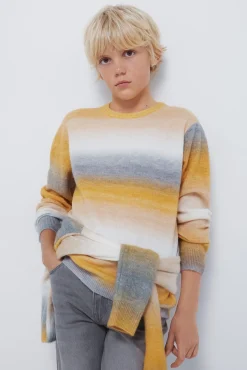 Jersey rayas naranjas niño