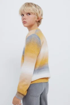 Jersey rayas naranjas niño