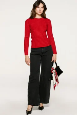 Jersey rib abotonado slim fit.