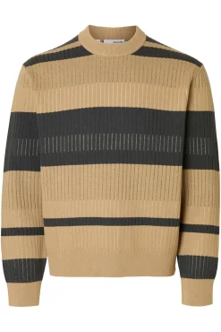 Jersey rib rayas 100% algodón orgánico.