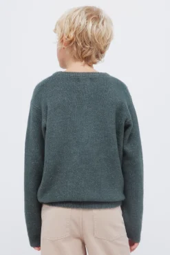 Jersey rombos caqui niño