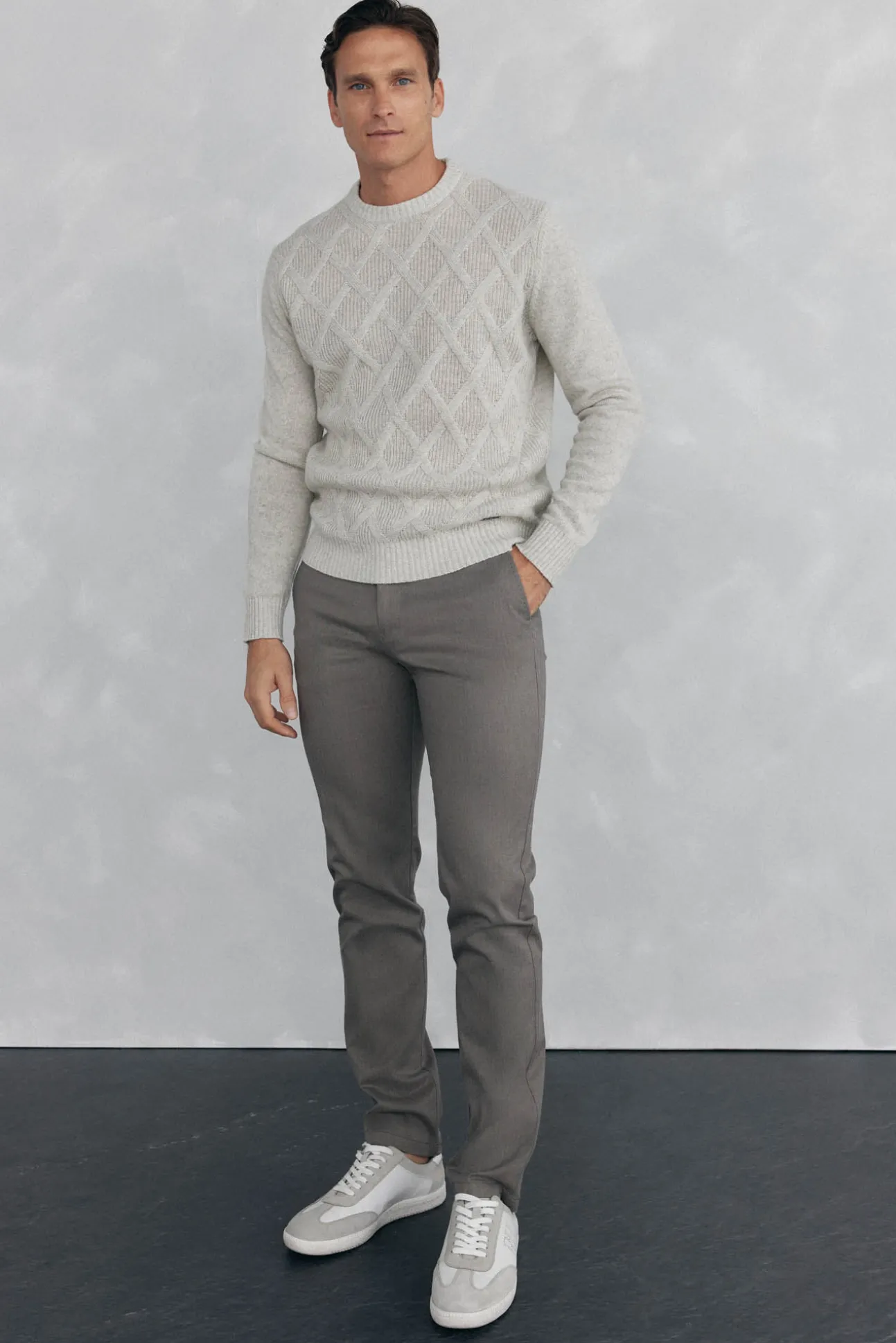 Jersey rombos cuello redondo