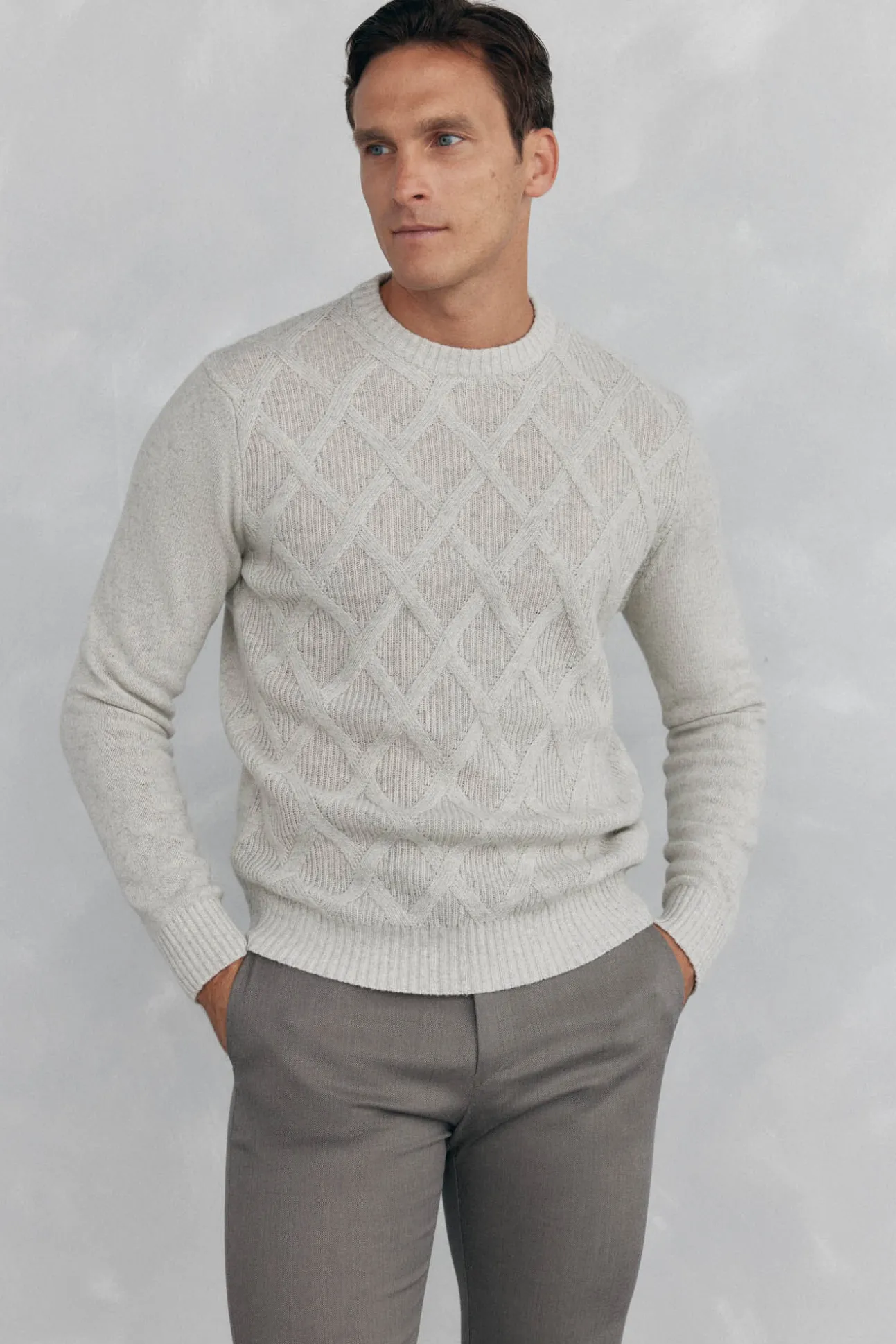 Jersey rombos cuello redondo