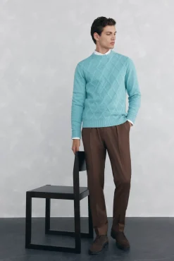 Jersey rombos cuello redondo