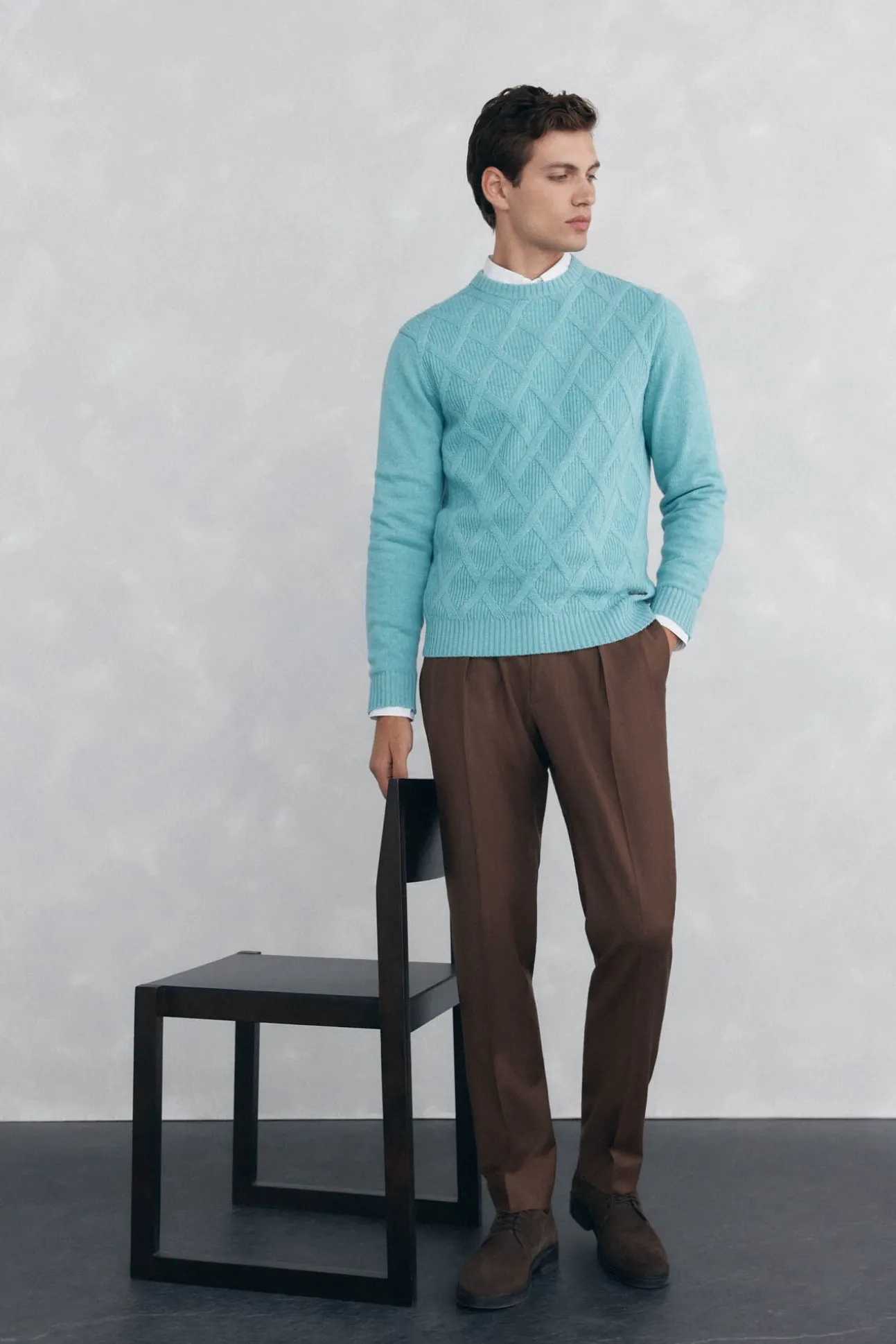 Jersey rombos cuello redondo