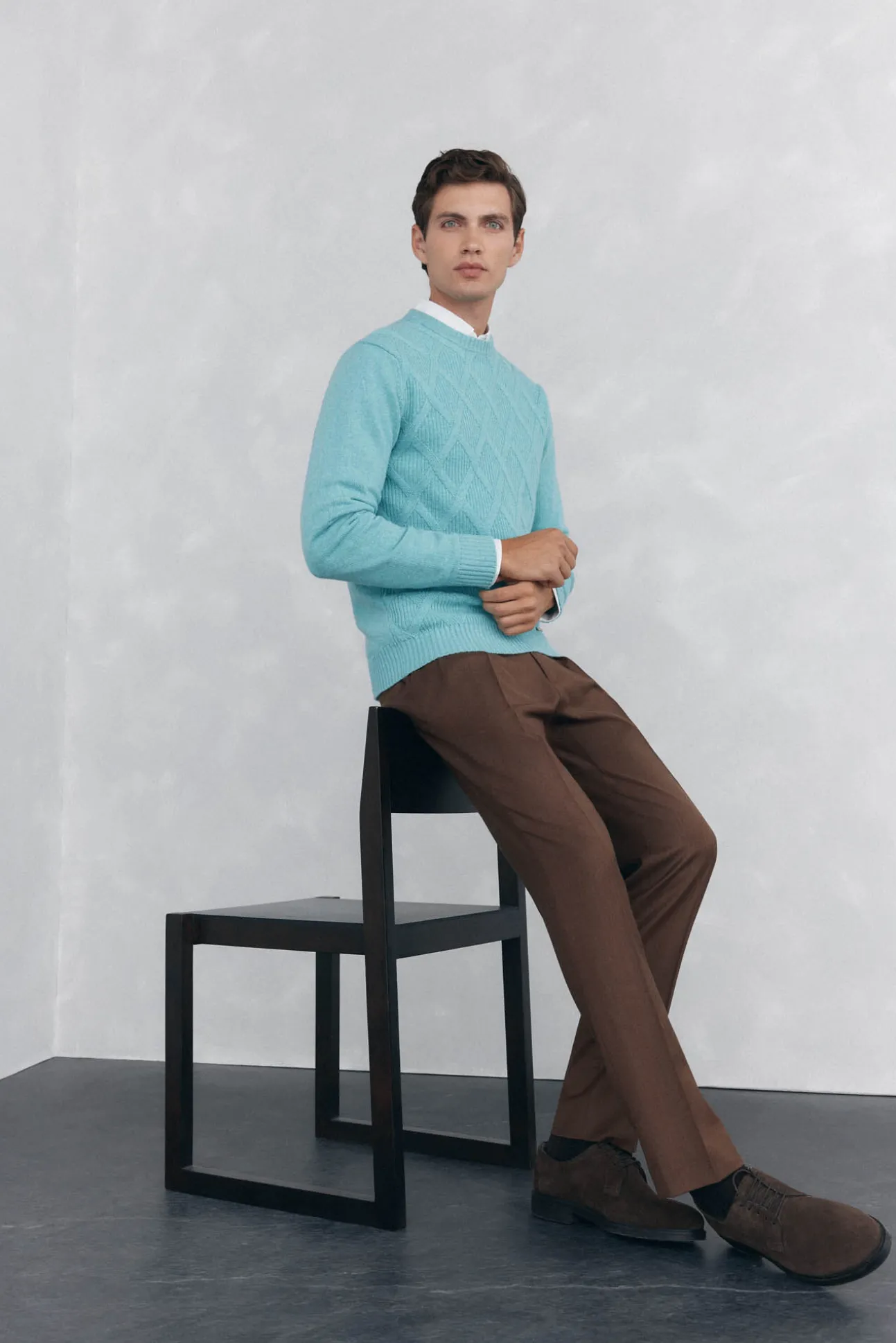 Jersey rombos cuello redondo