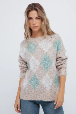 Jersey rombos jaspeado