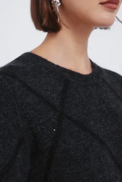 Jersey rombos lentejuelas