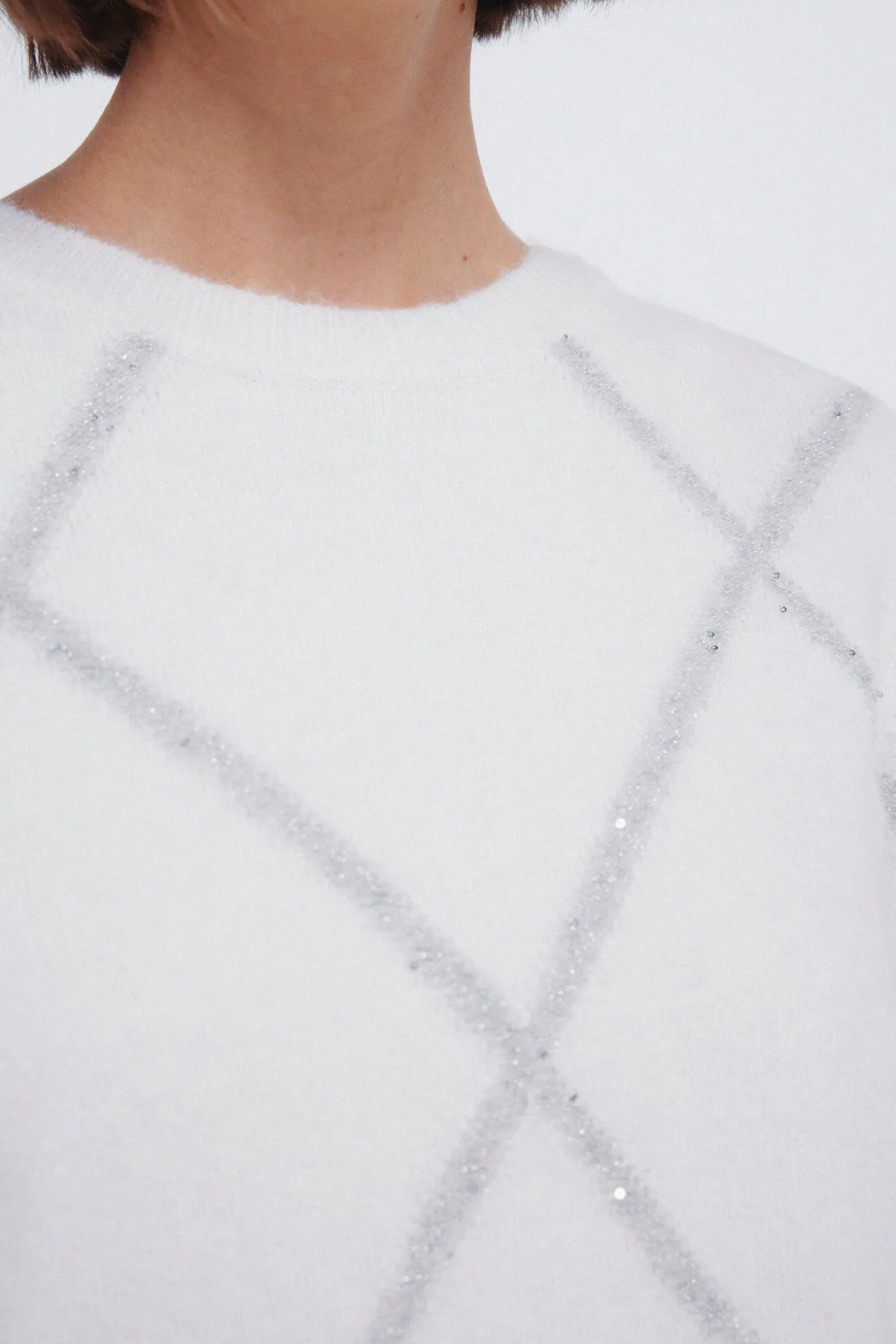 Jersey rombos lentejuelas