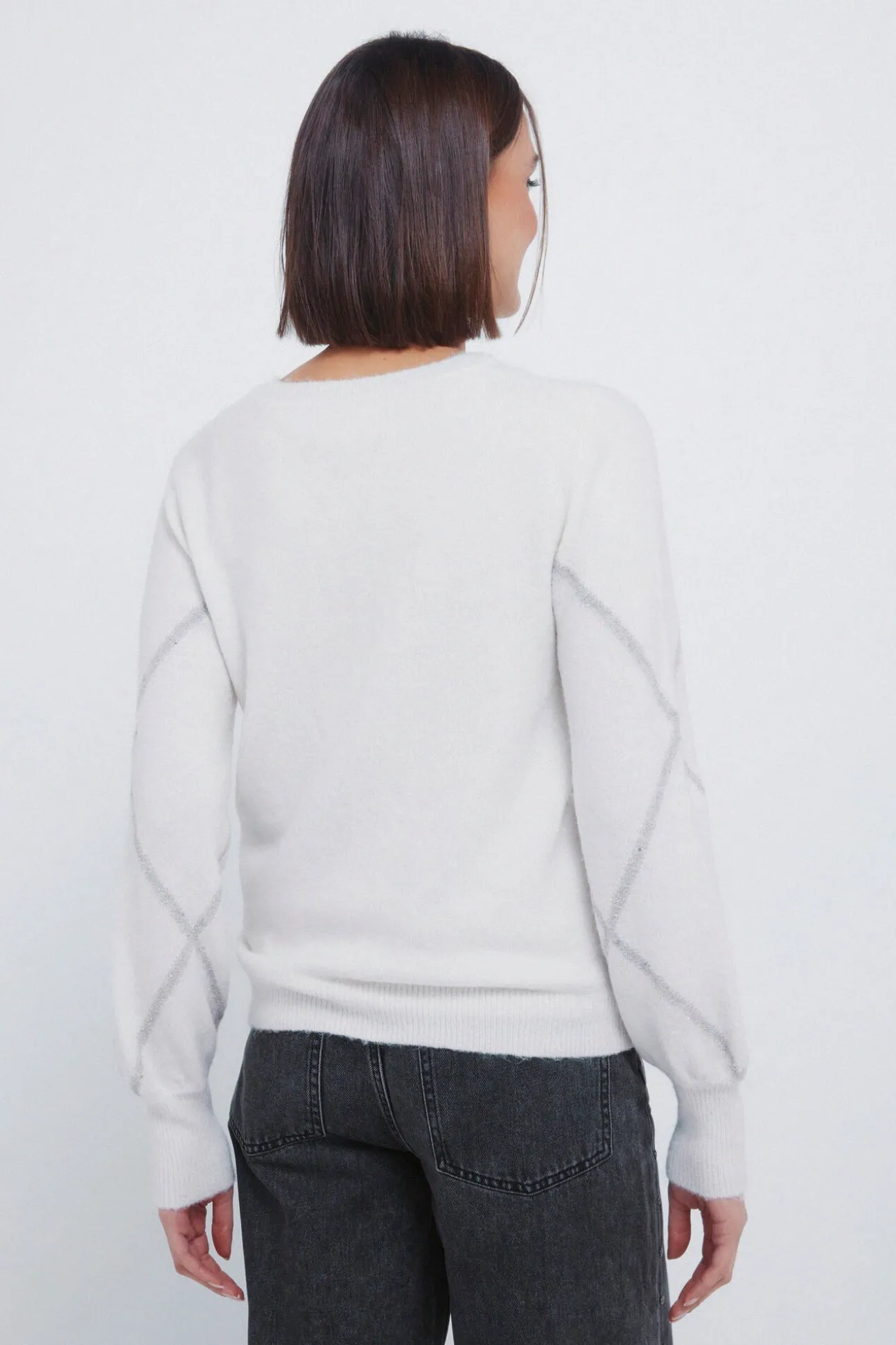 Jersey rombos lentejuelas