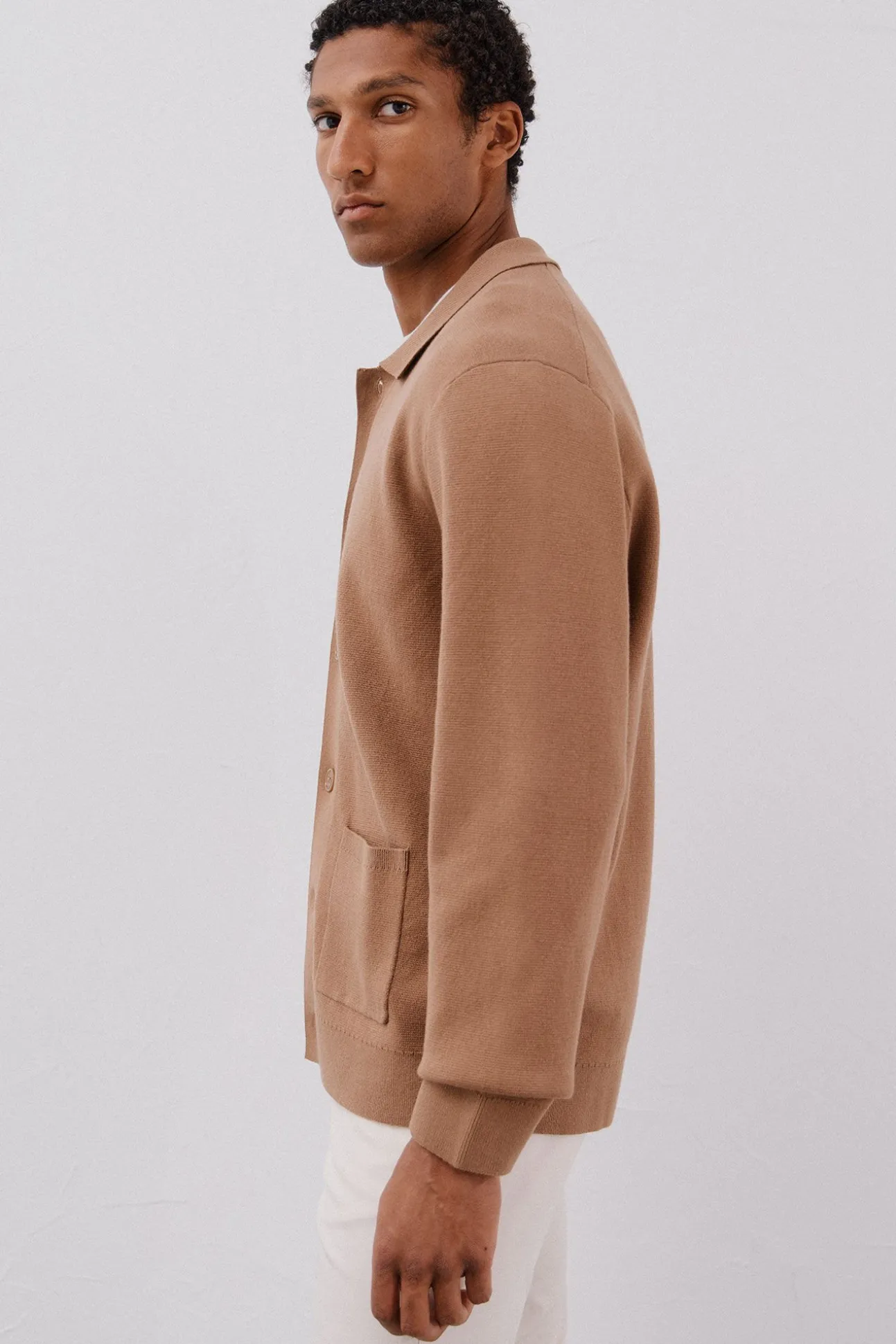 Jersey sobrecamisa punto algodón