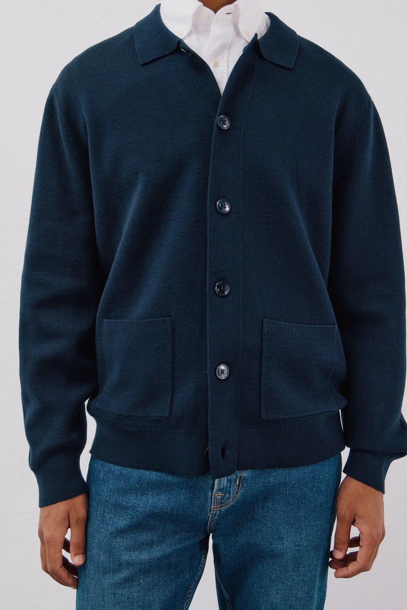 Jersey sobrecamisa punto algodón