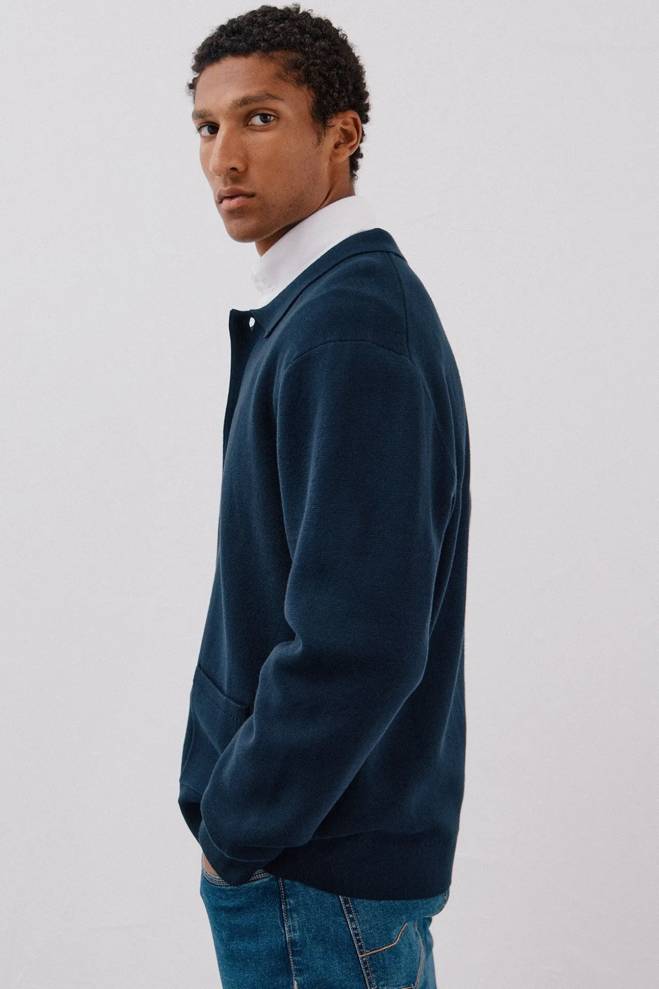 Jersey sobrecamisa punto algodón