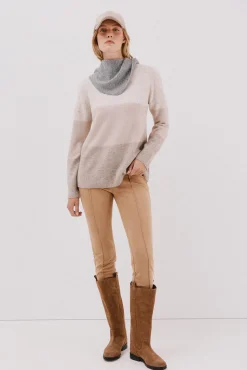 Jersey suave franjas