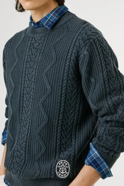 Jersey Trenzado Cuello Redondo