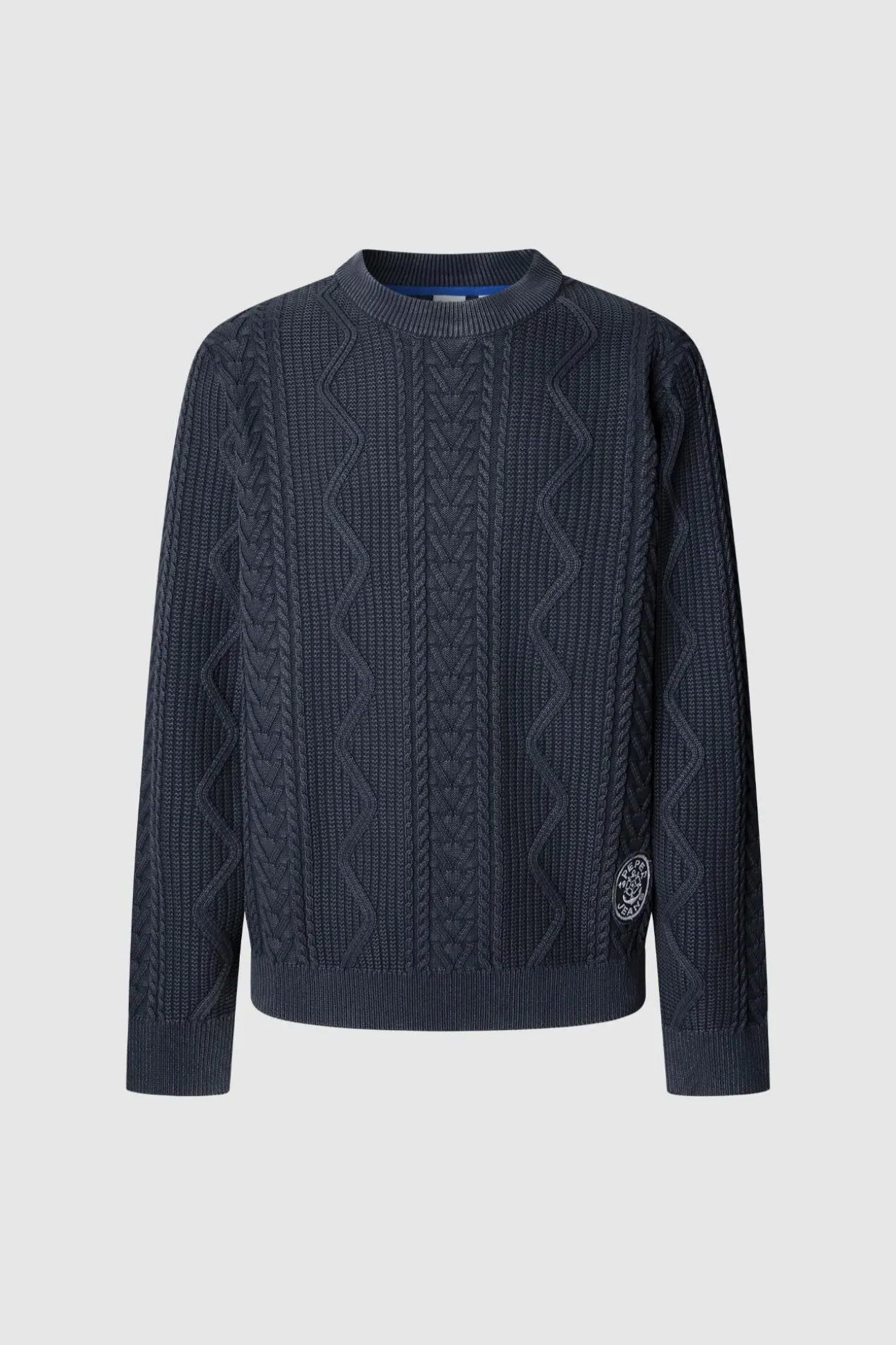 Jersey Trenzado Cuello Redondo