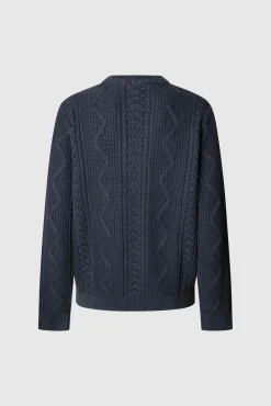 Jersey Trenzado Cuello Redondo