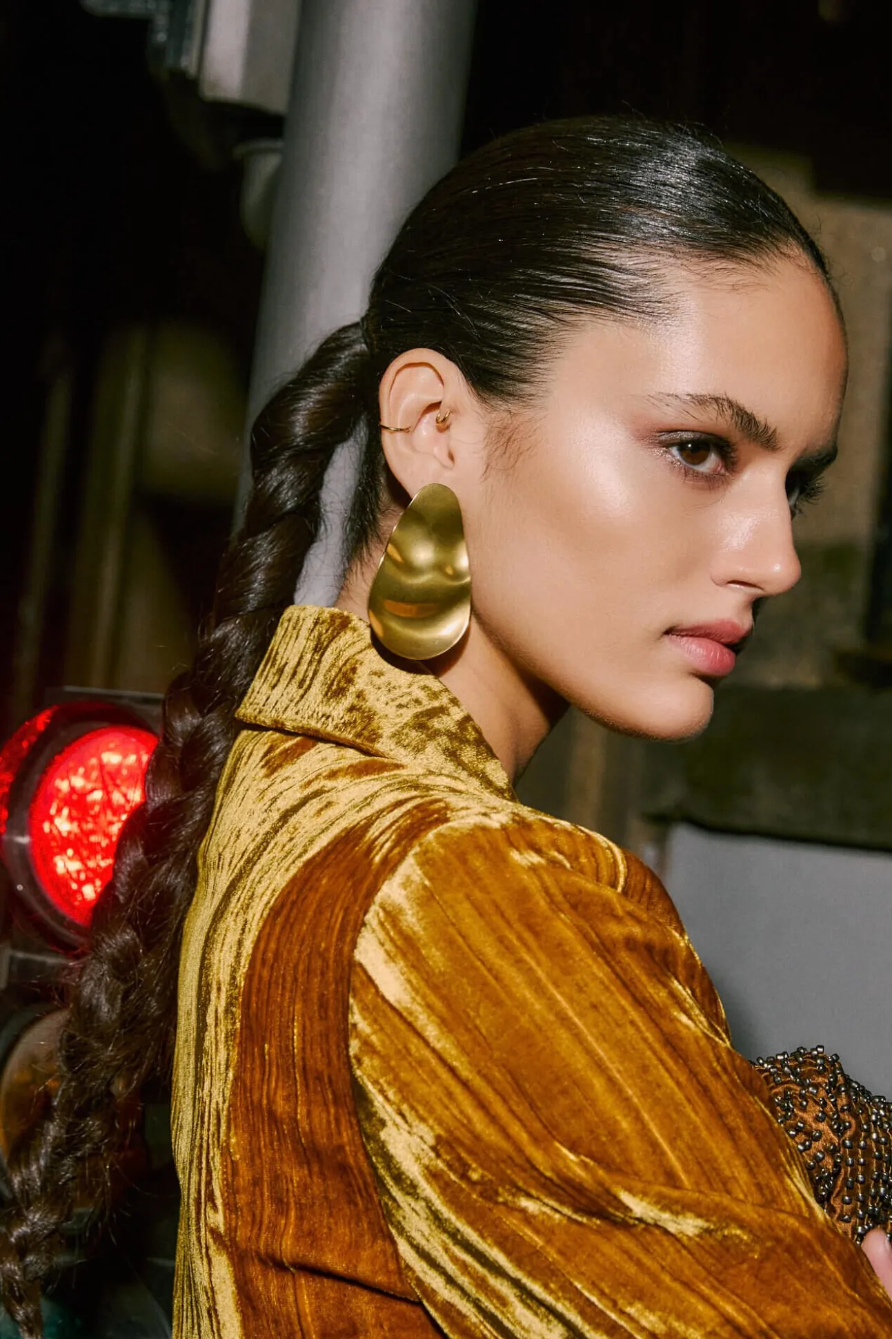 Lea. Pendientes largos