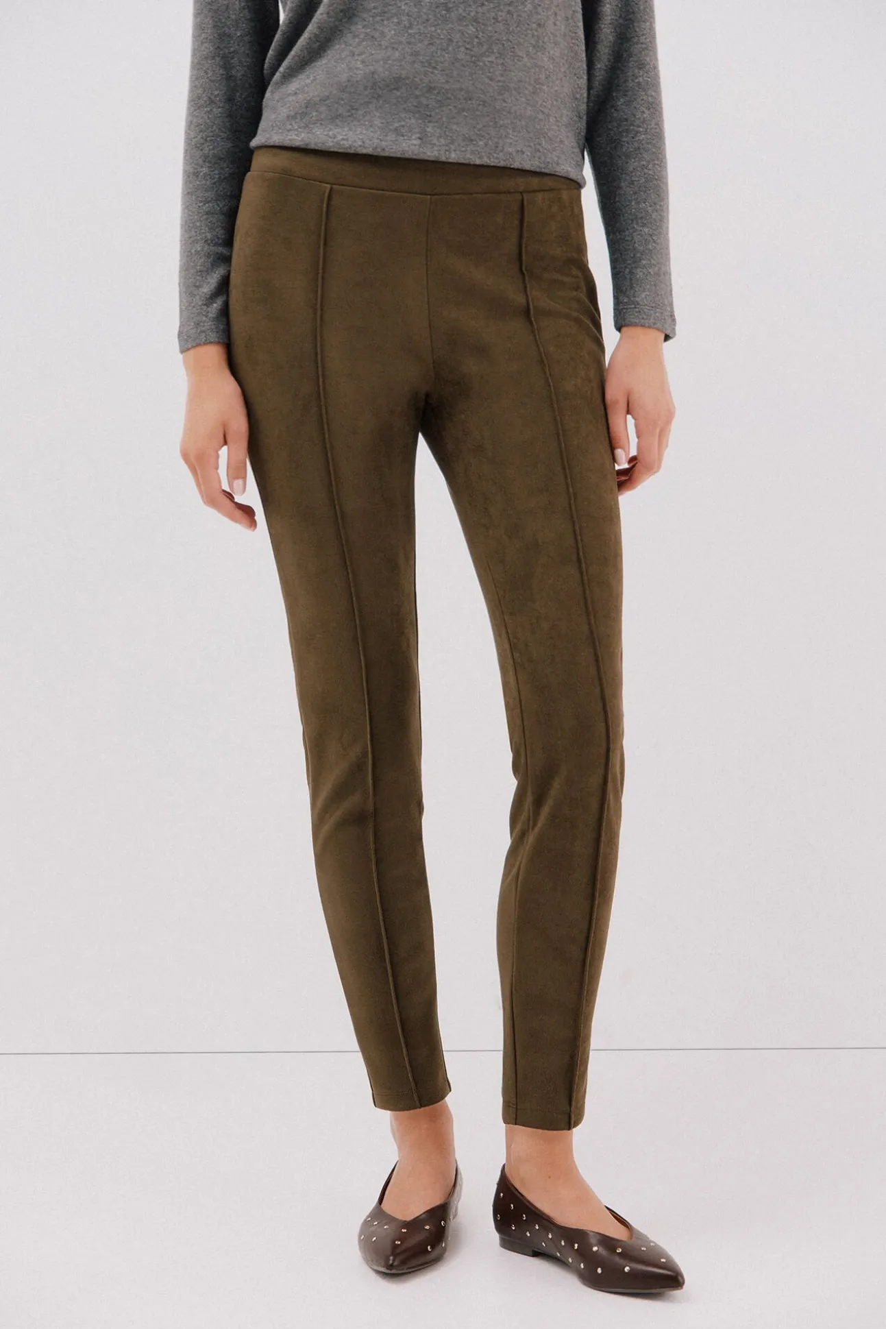 Legging de mujer de efecto ante