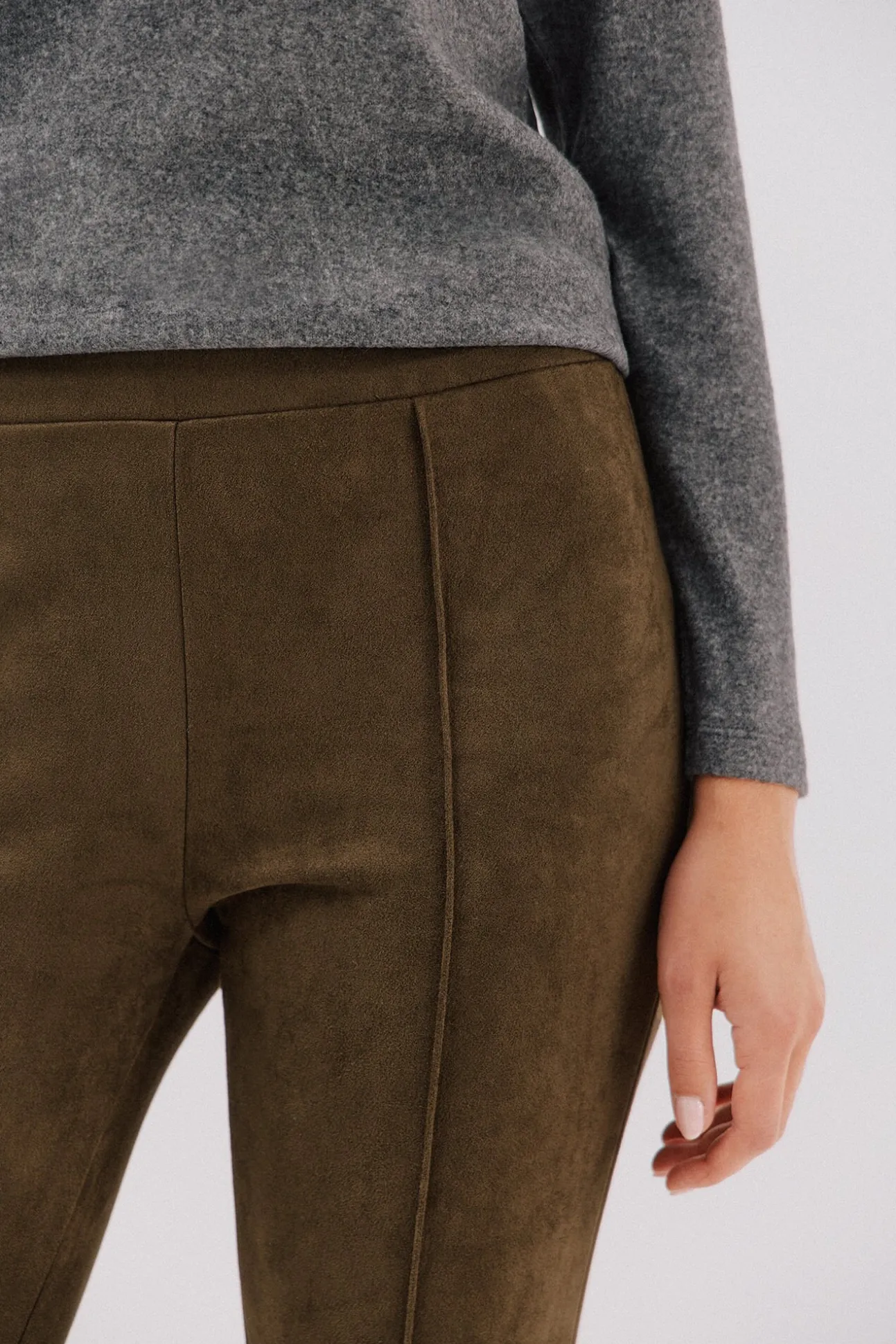 Legging de mujer de efecto ante