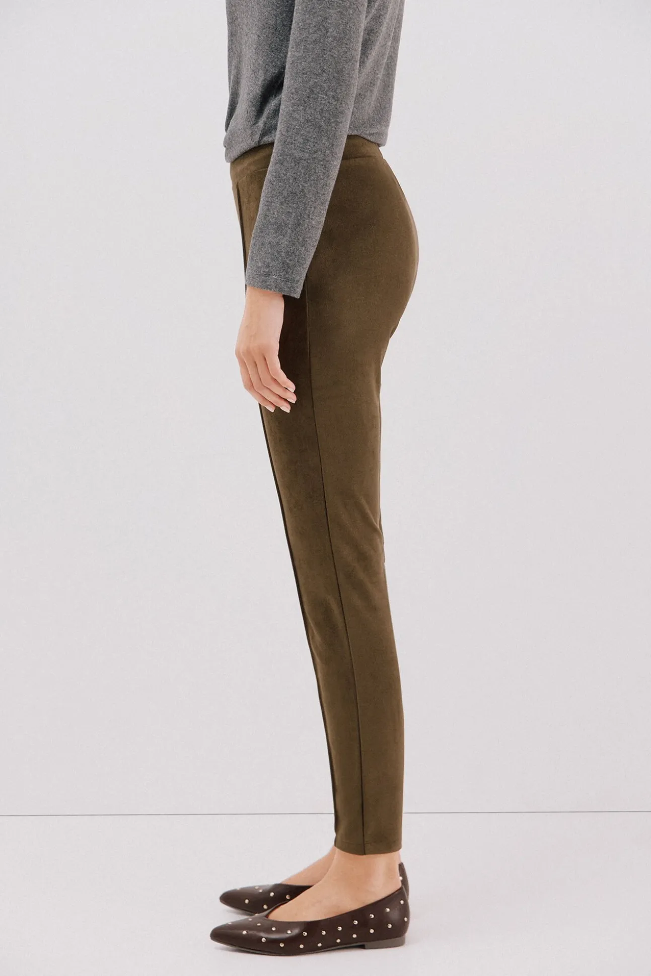 Legging de mujer de efecto ante