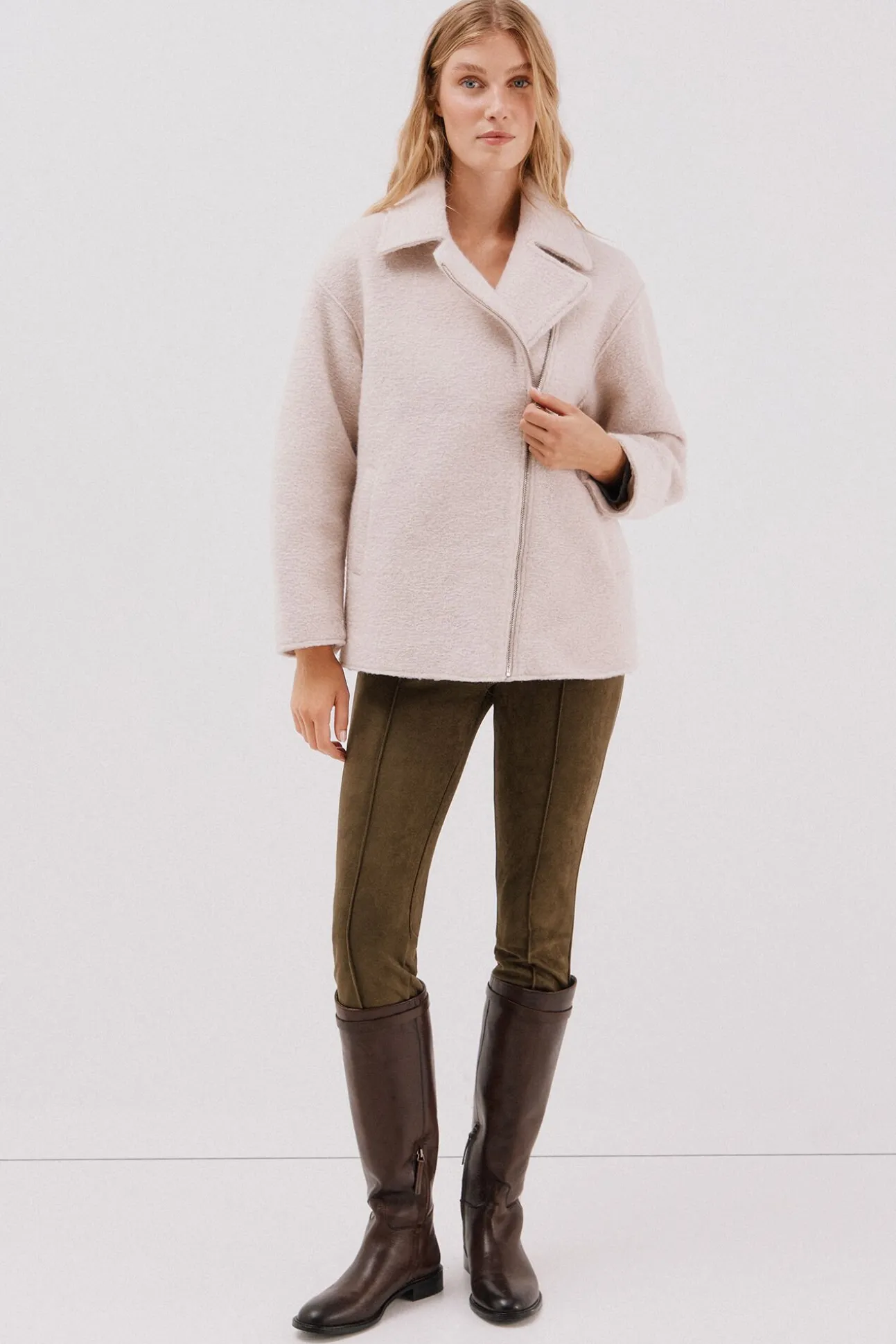 Legging de mujer de efecto ante