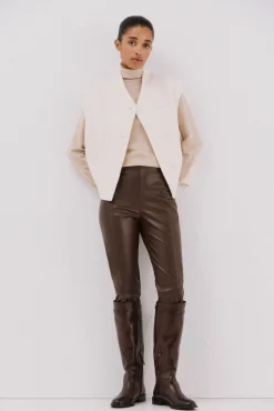 Legging de mujer de polipiel elástica