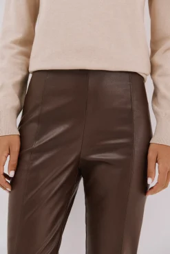 Legging de mujer de polipiel elástica