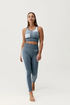 Legging deportivo Athena gris/blanco