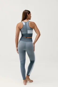 Legging deportivo Athena gris/blanco