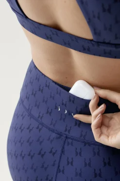 Legging deportivo Monogram azul