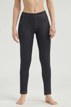 Legging largo efecto vaquero de mujer