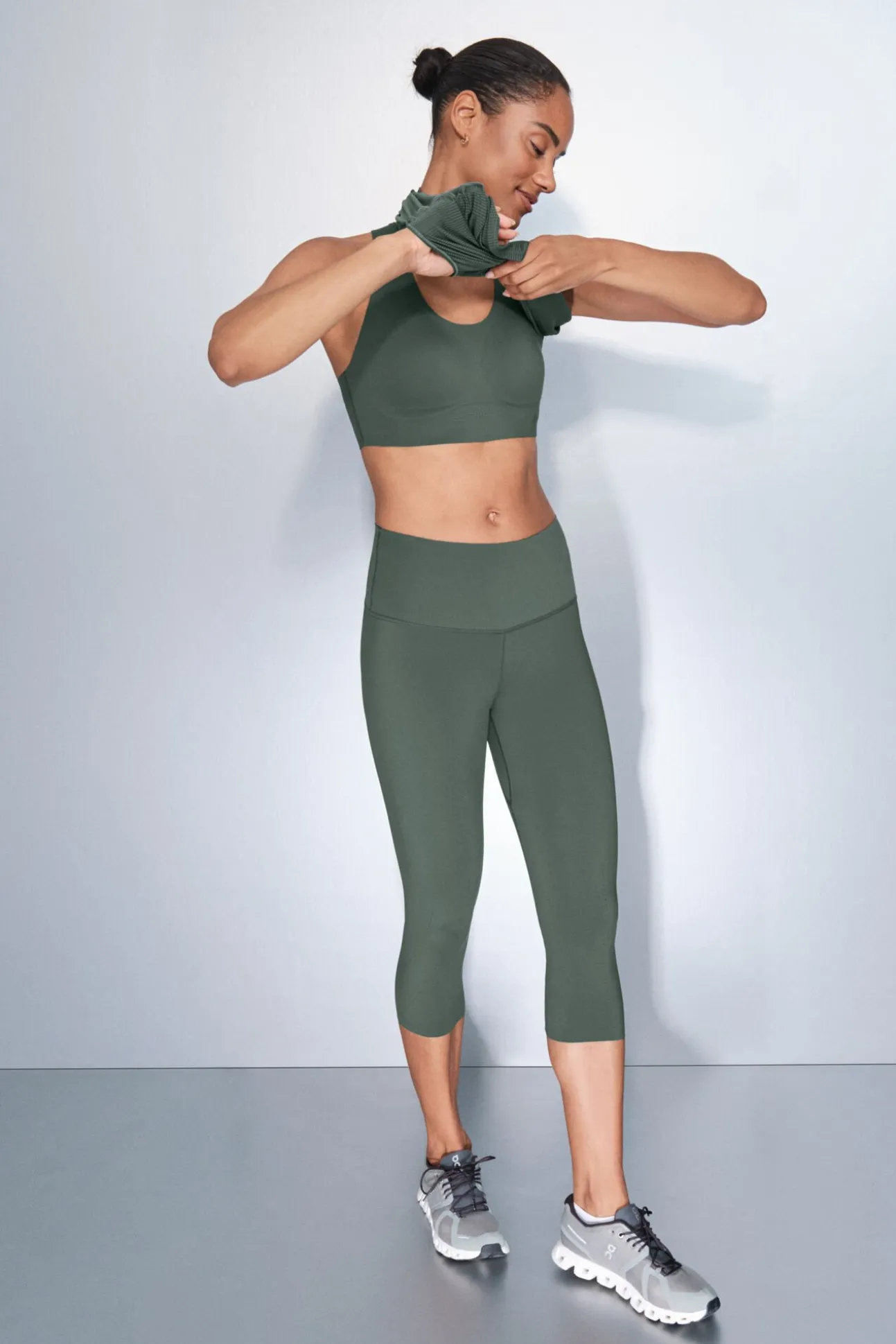 Leggings COMPRESSIVE capri verde