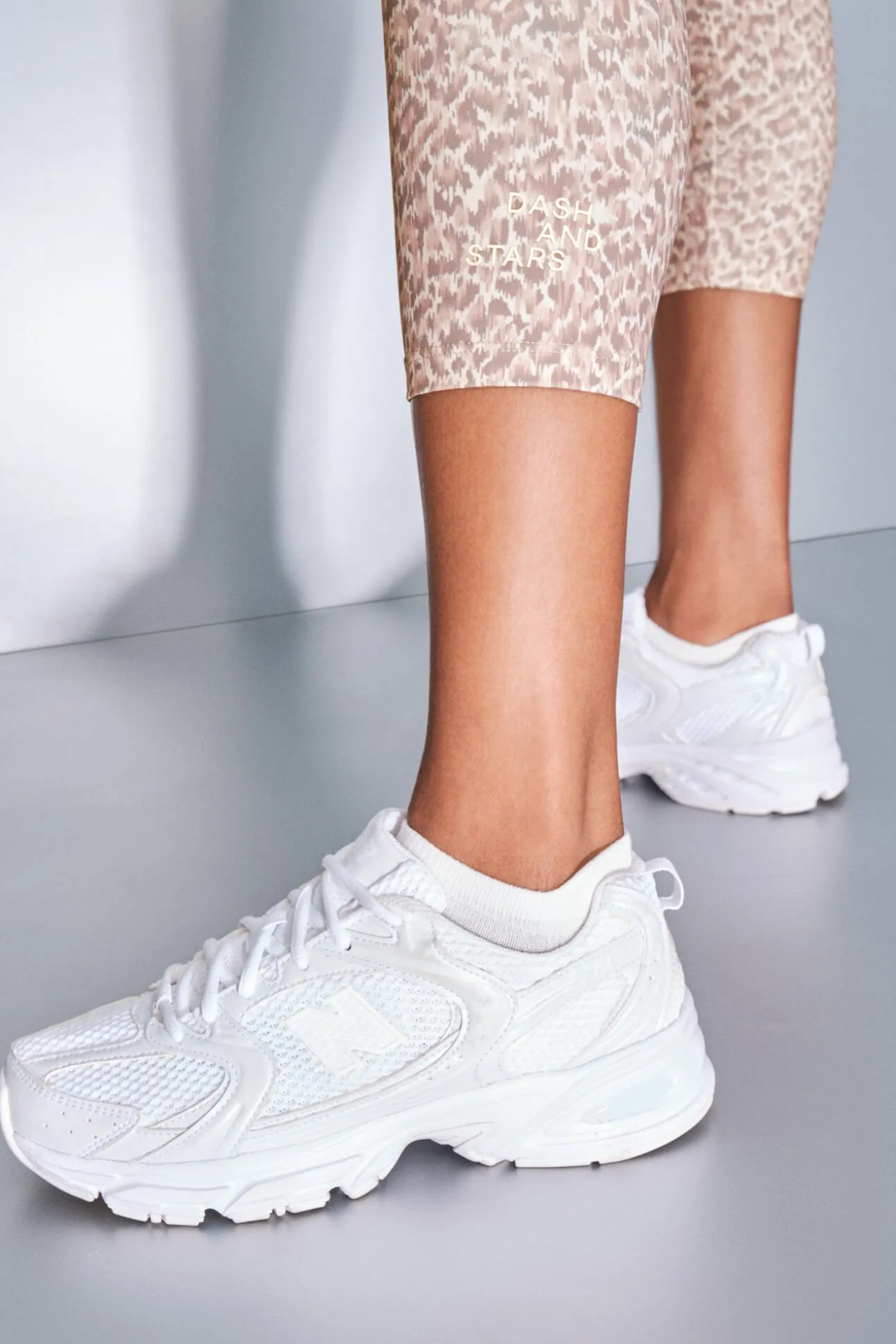 Leggings 4D STRETCH animal print blanco