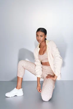 Leggings 4D STRETCH animal print blanco