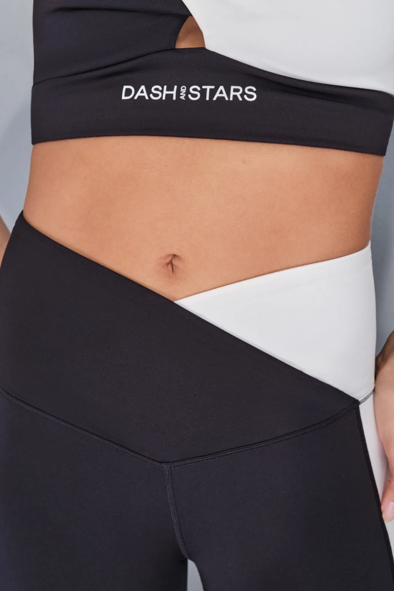 Leggings 4D STRETCH ciclista negro y blanco