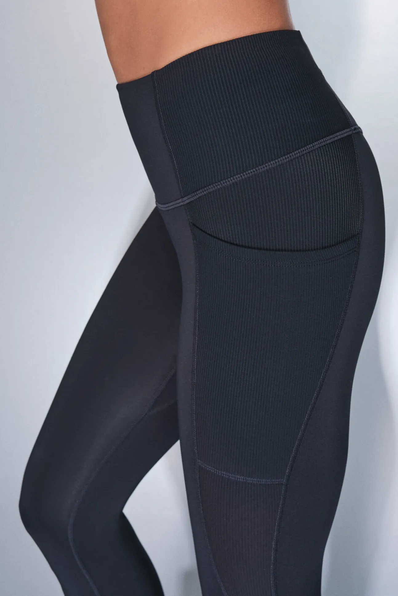 Leggings 4D STRETCH crop negro