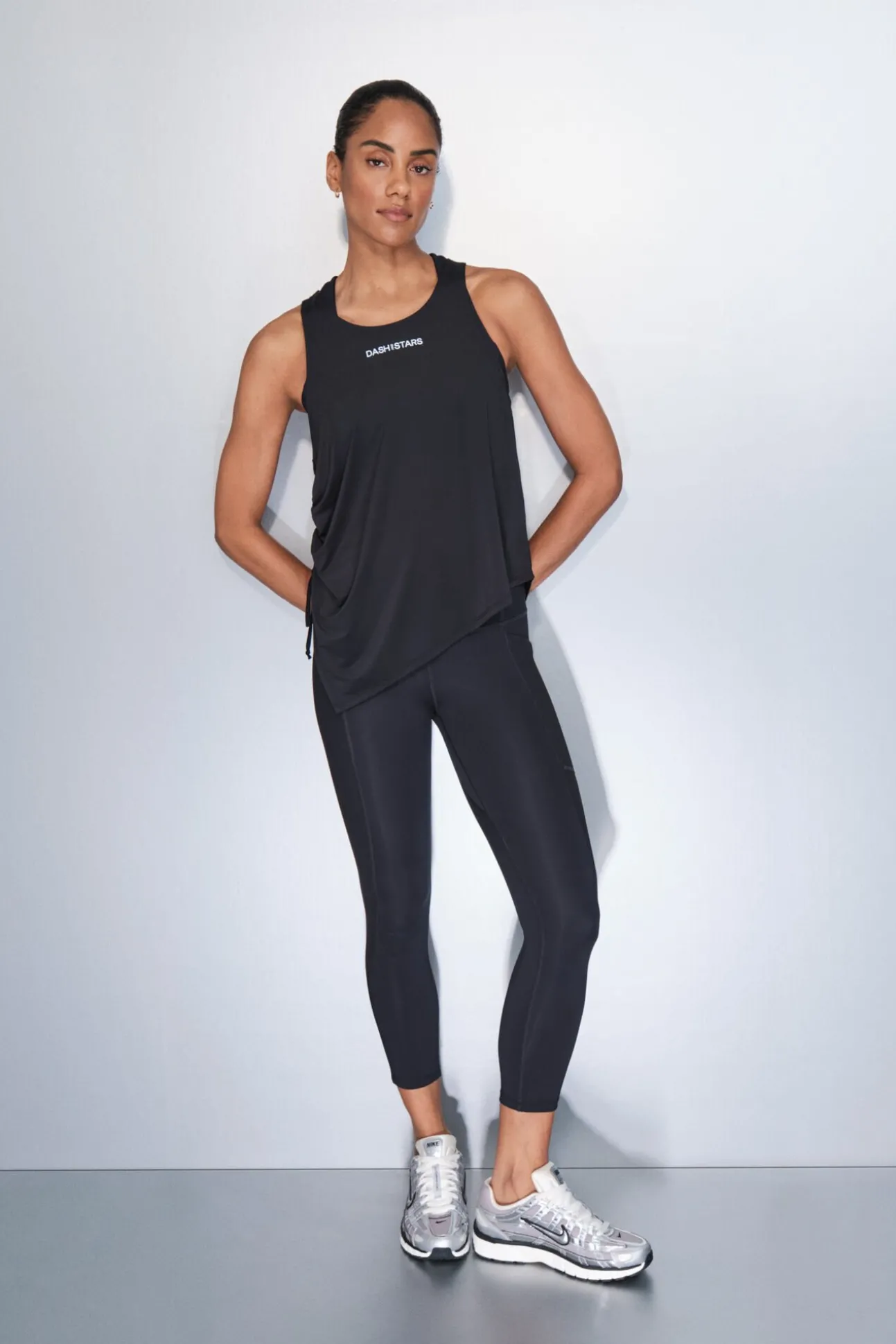 Leggings 4D STRETCH crop negro