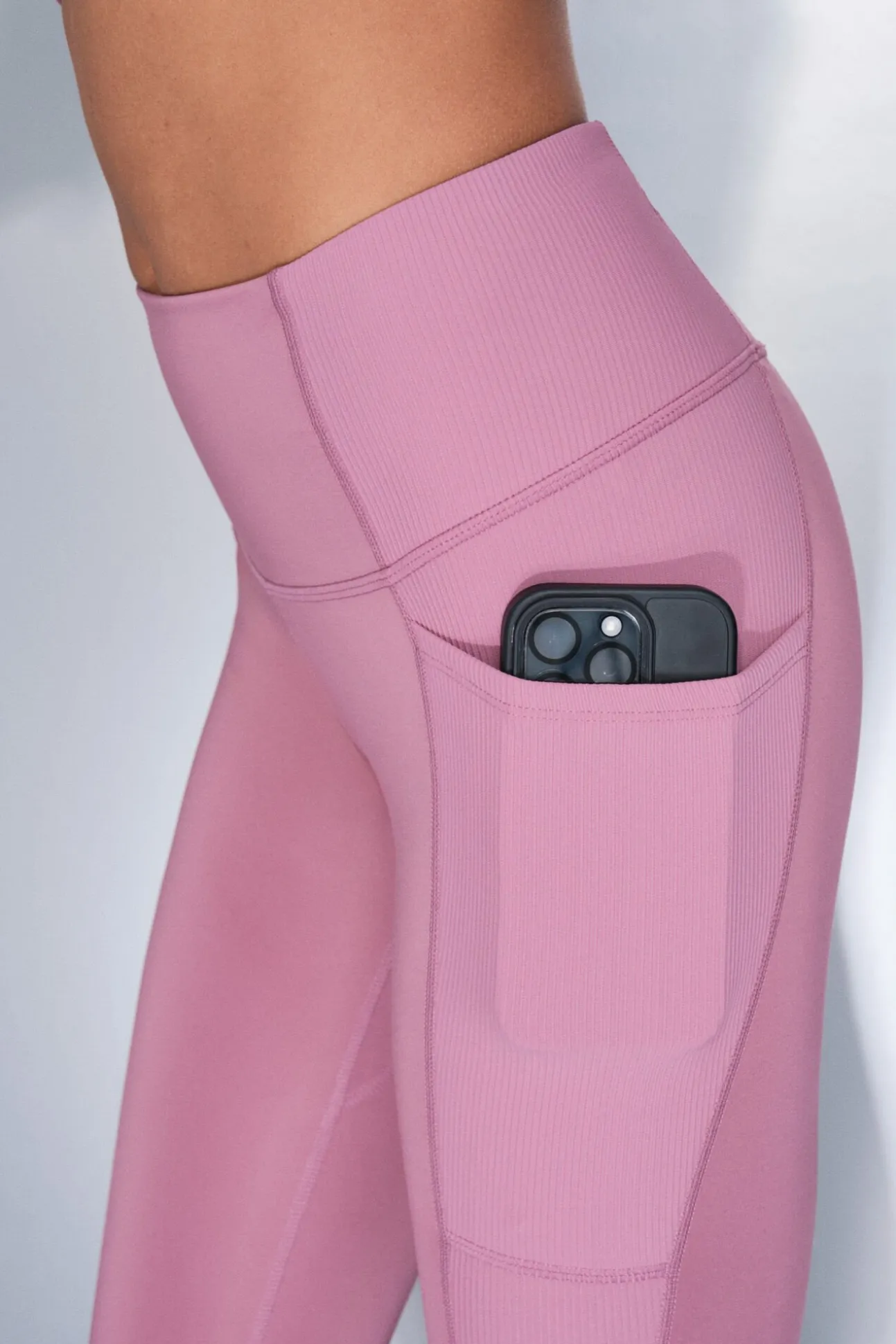 Leggings 4D STRETCH crop rosa